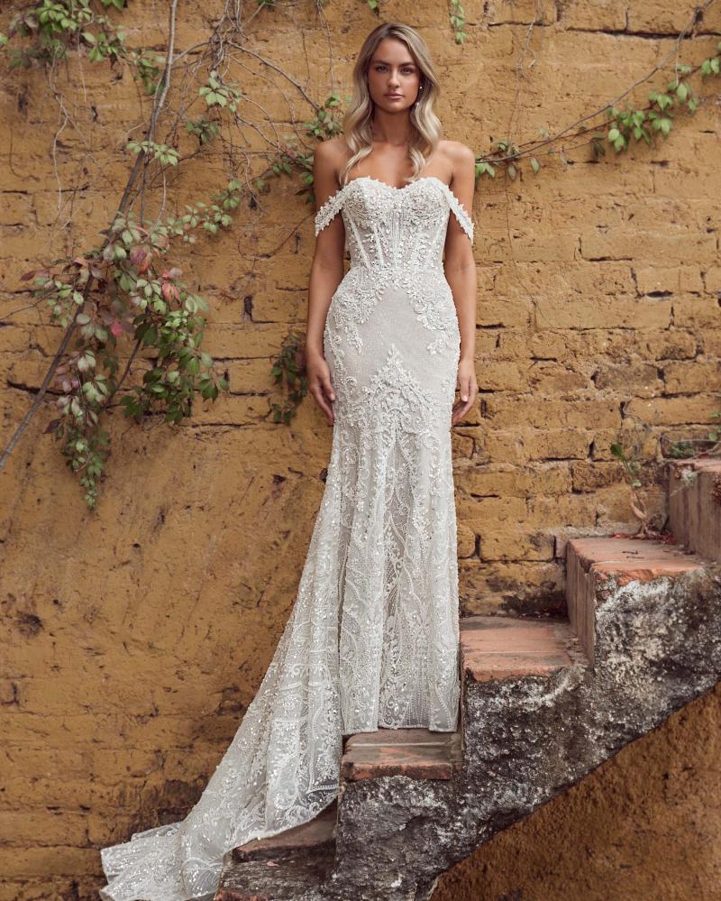 Style 124243 - Calla Blanche Wedding Dress - White Rose Bridal Newark NJ (view 4)
