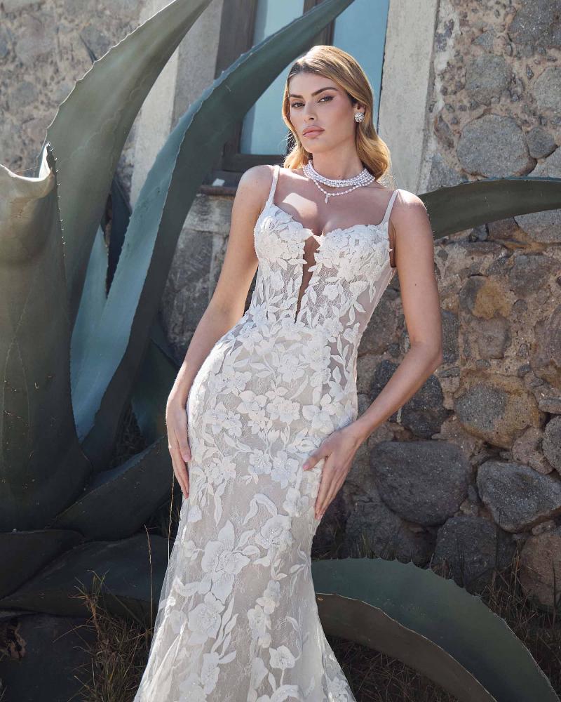 Style 125256 - Calla Blanche Wedding Dress - White Rose Bridal Newark NJ (view 2)
