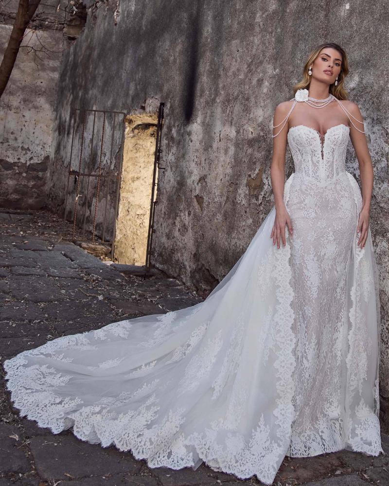 Style 125257 - Calla Blanche Wedding Dress - White Rose Bridal Newark NJ (view 4)
