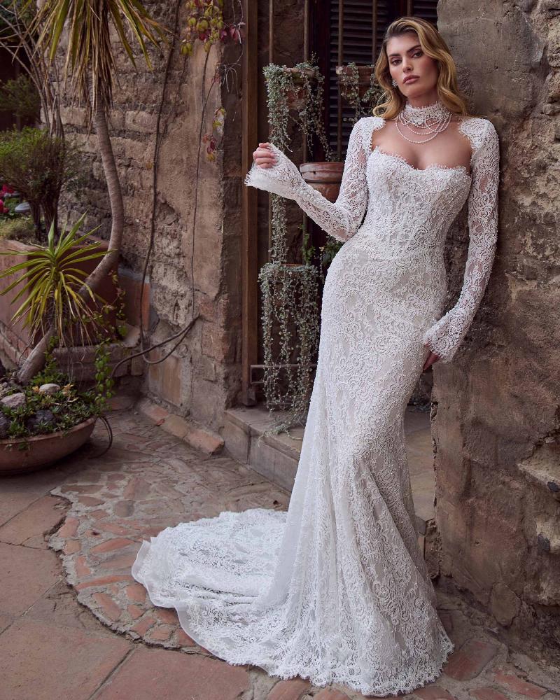 Style 125259 - Calla Blanche Wedding Dress - White Rose Bridal Newark NJ (view 4)