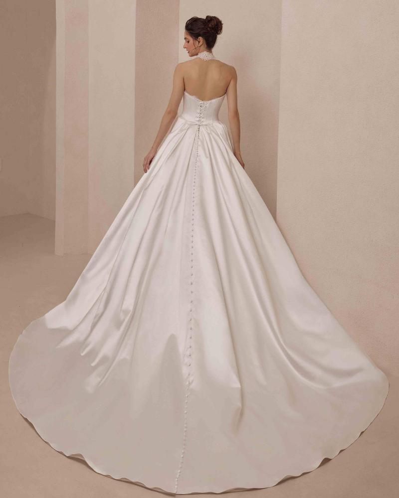Style B25236 - Calla Blanche Wedding Dress - White Rose Bridal Newark NJ (view 3)