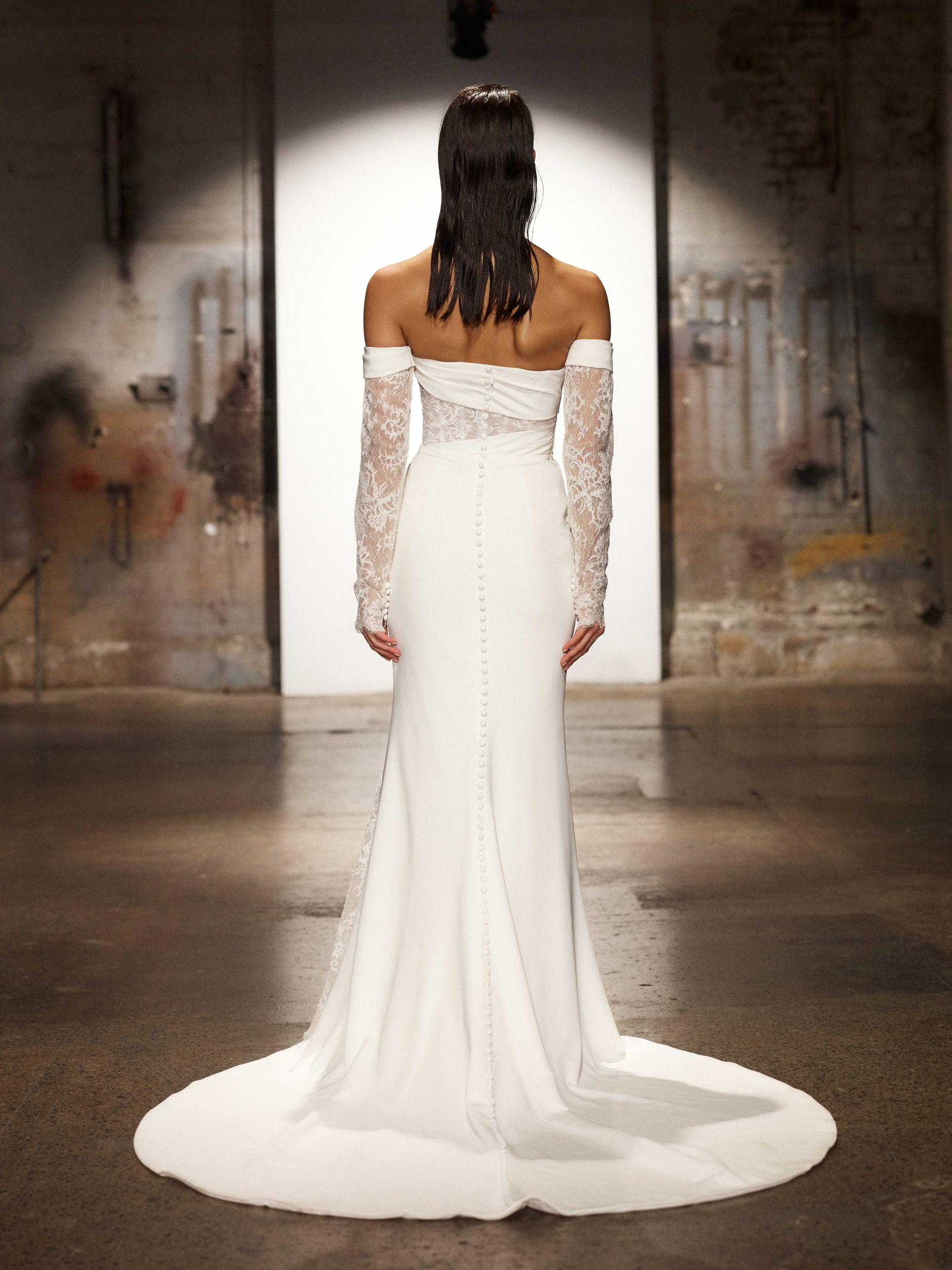 Gray - Evie Young Wedding Dress - White Rose Bridal Newark NJ (view 2)
