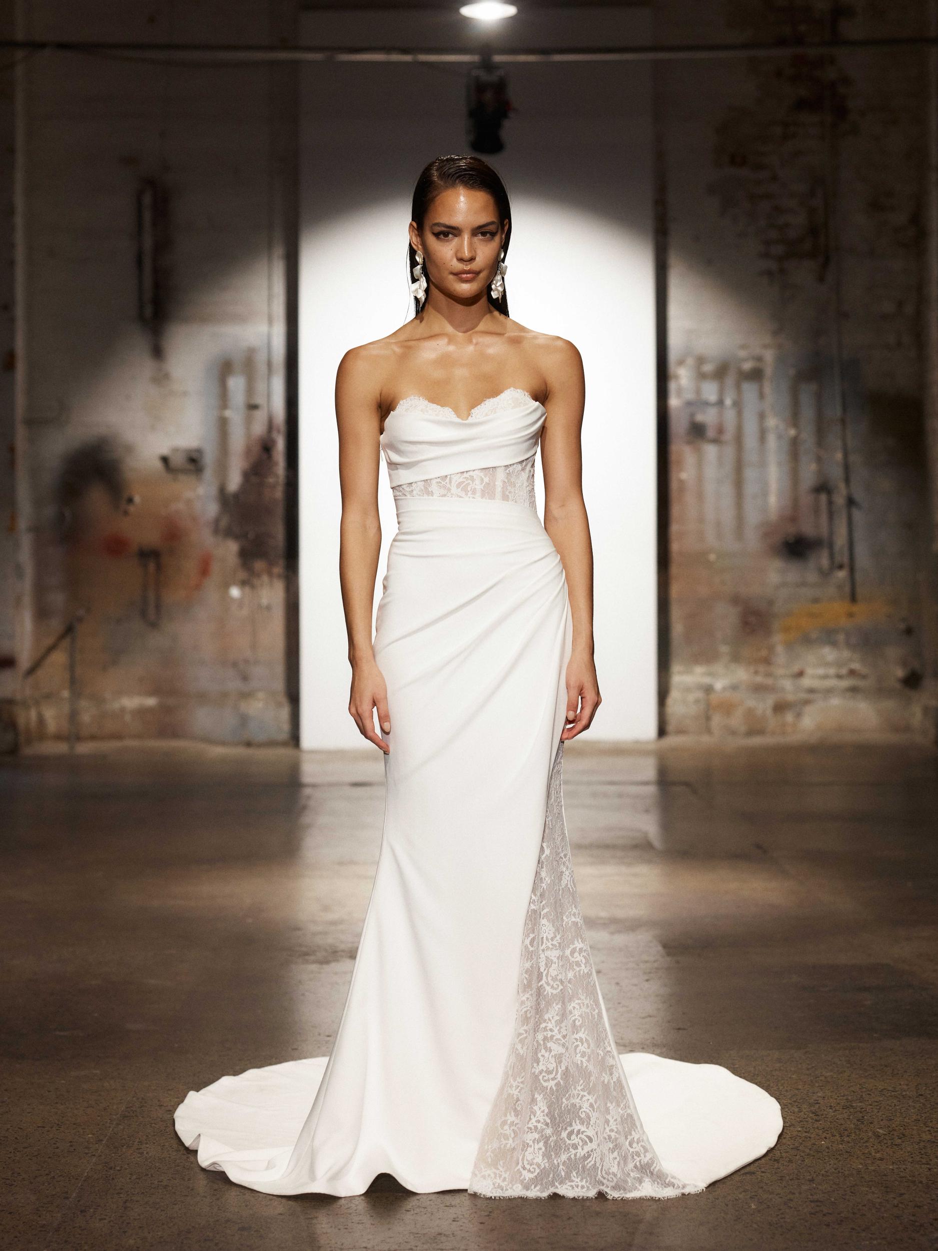 Gray - Evie Young Wedding Dress - White Rose Bridal Newark NJ (view 5)