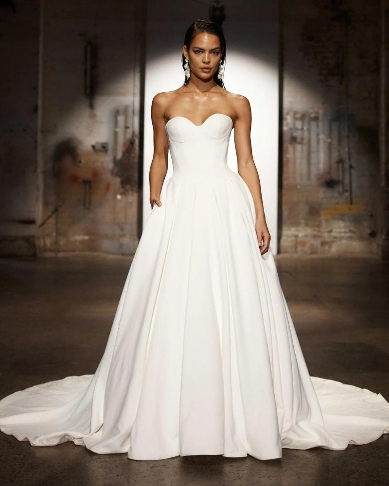 Kat - Evie Young Wedding Dress - White Rose Bridal Newark NJ (view 2)