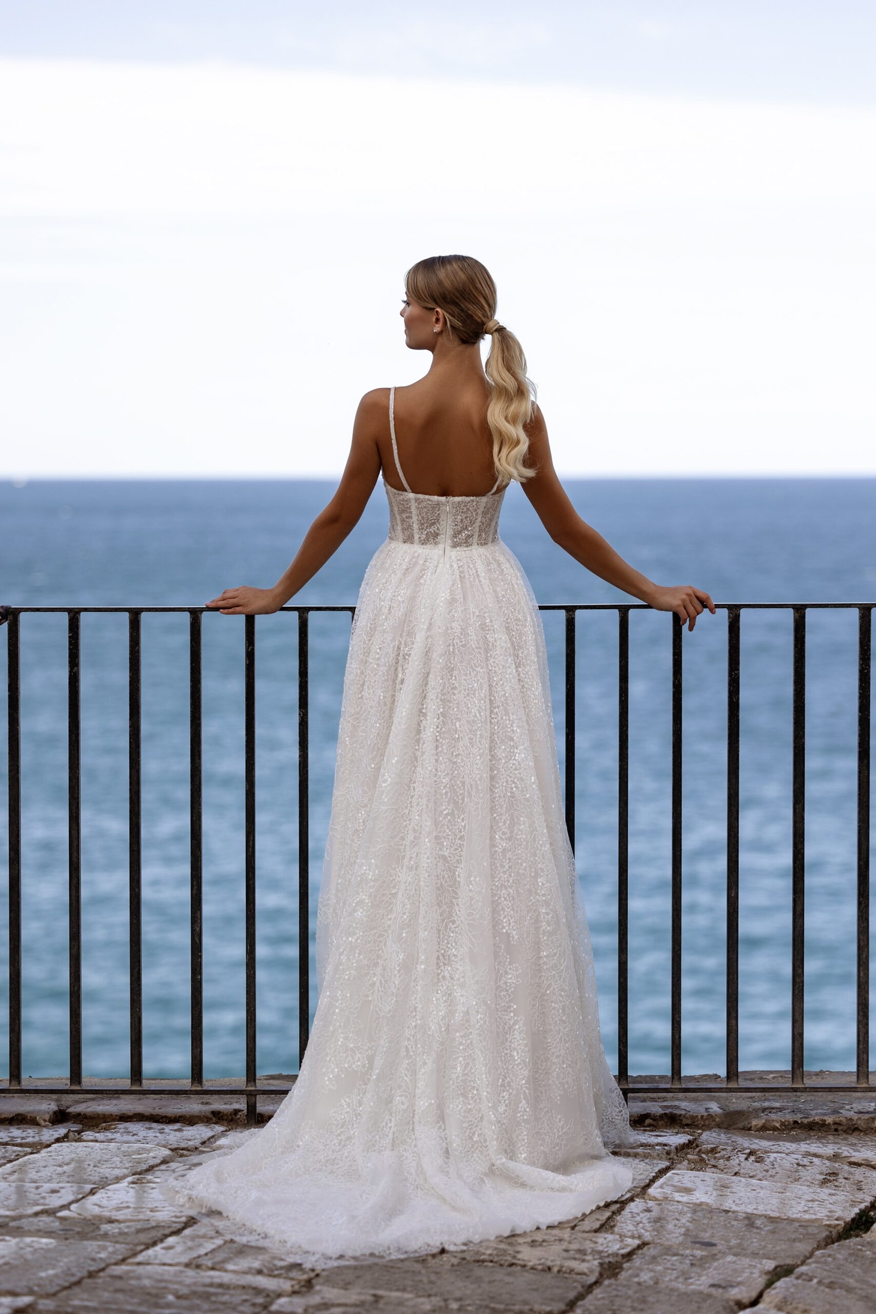 Erica - Madioni Wedding Dress - White Rose Bridal Newark NJ (view 2)