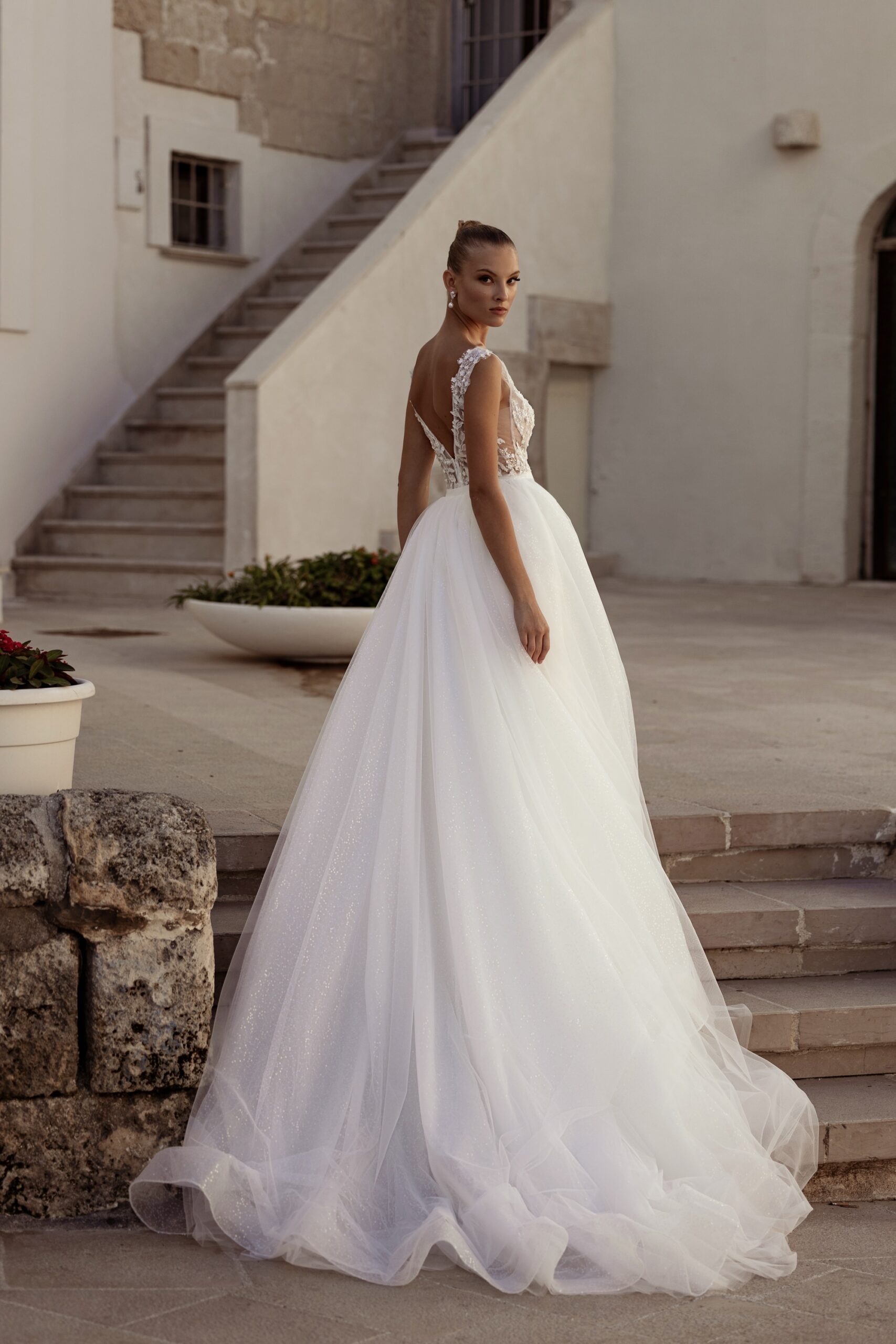 Mimosa - Madioni Wedding Dress - White Rose Bridal Newark NJ (view 4)