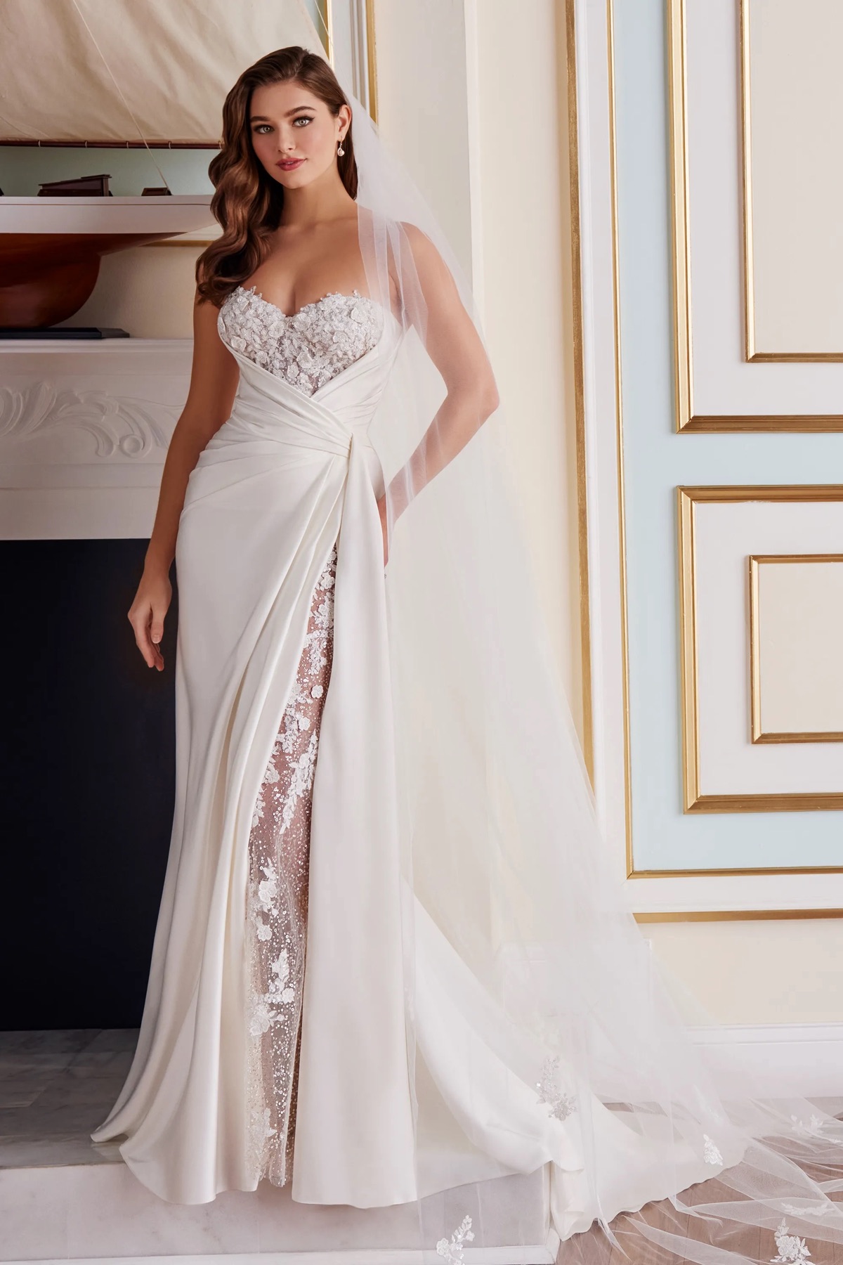 Carrington - Martin Thornburg Wedding Dress - White Rose Bridal Newark NJ