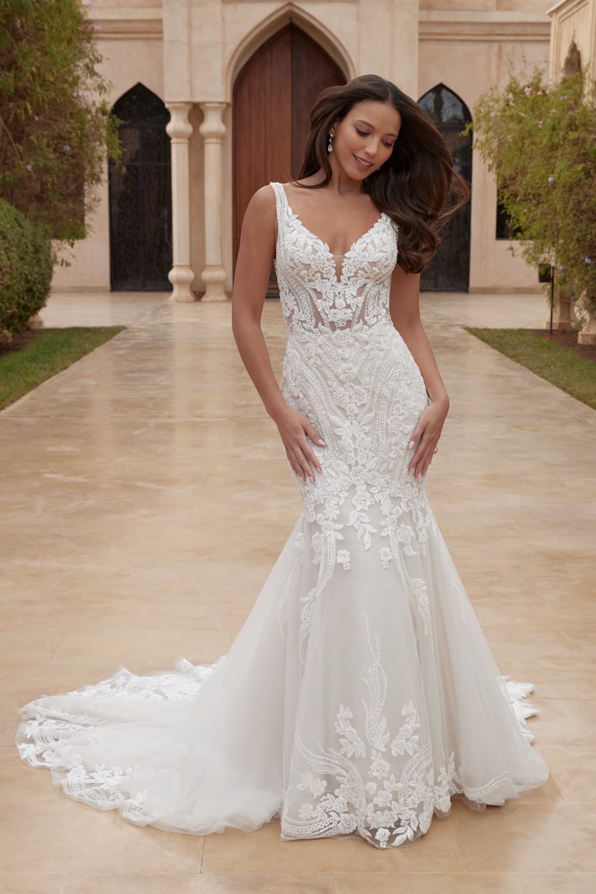 Style 44426 - Sincerity by Justin Alexander Wedding Dress - White Rose Bridal Newark NJ (view 2)