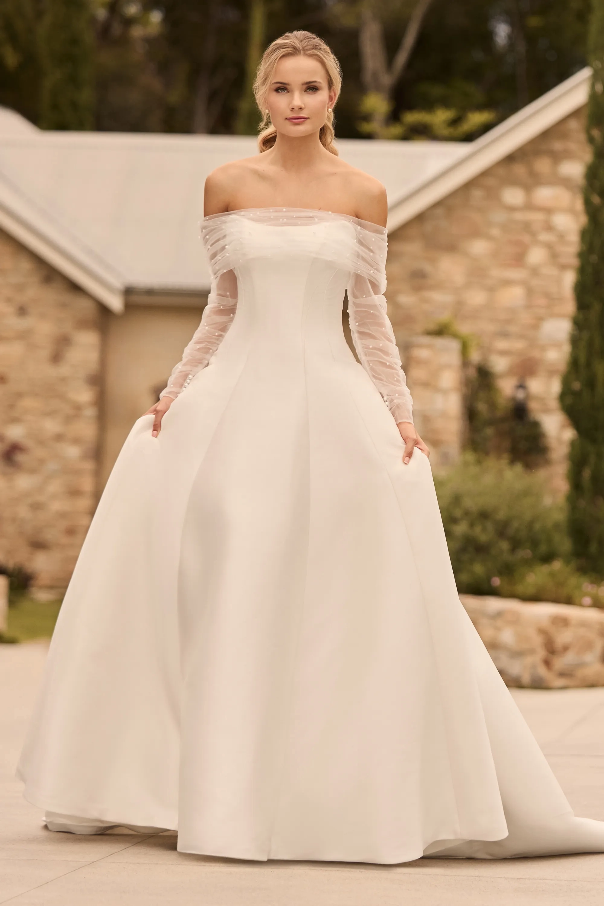 Pearl -  Wedding Dress - White Rose Bridal Newark NJ
